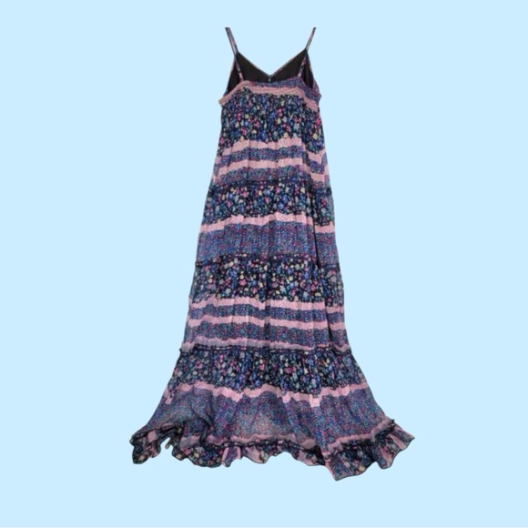 Patrons Of Peace Navy Blue Floral Maxi Dress - Picture 2 of 9